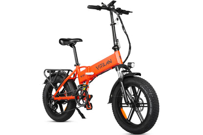 VITILAN V3 2.0 Electric Bike – 750W Motor | 48V 13Ah Battery | 20″ × 4.0″ Fat Tyres | Folding All-Terrain E-Bike | Full Suspension Comfort
