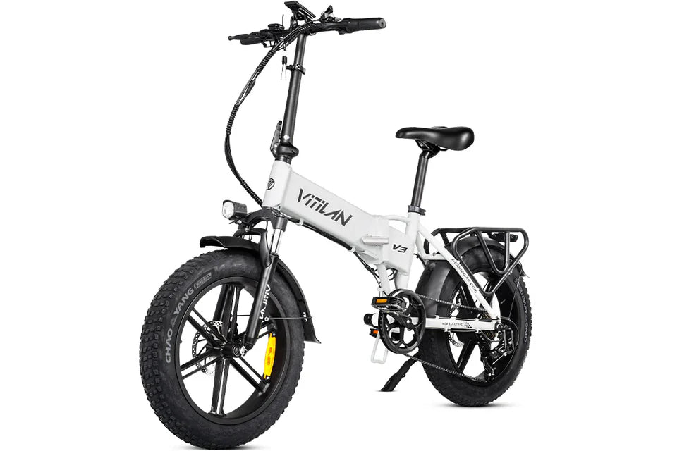 VITILAN V3 2.0 Electric Bike – 750W Motor | 48V 13Ah Battery | 20″ × 4.0″ Fat Tyres | Folding All-Terrain E-Bike | Full Suspension Comfort