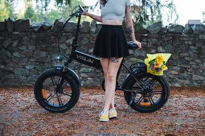 VITILAN V3 2.0 Electric Bike – 750W Motor | 48V 13Ah Battery | 20″ × 4.0″ Fat Tyres | Folding All-Terrain E-Bike | Full Suspension Comfort