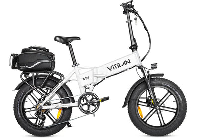VITILAN V3 2.0 Electric Bike – 750W Motor | 48V 13Ah Battery | 20″ × 4.0″ Fat Tyres | Folding All-Terrain E-Bike | Full Suspension Comfort