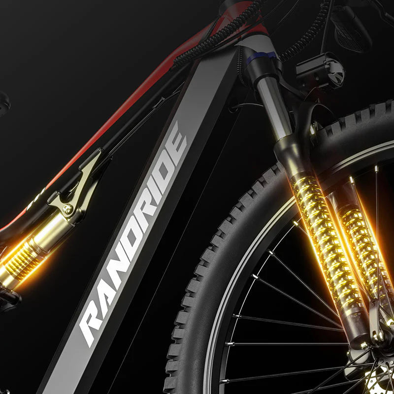 RANDRIDE YX90A Electric Bike – 1000W Motor | 48V 17Ah Battery | 27.5″ Tyres | Full Suspension | Hydraulic Brakes | Up to 90km Range | Electric Mountain Bike