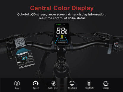 SAMEBIKE RS-A01 Pro Urban Electric Bike – 250W Motor | 36V 15Ah Battery | 55Nm Torque | 27.5″ Tyres | Up to 110km Range | City Commuter E-Bike