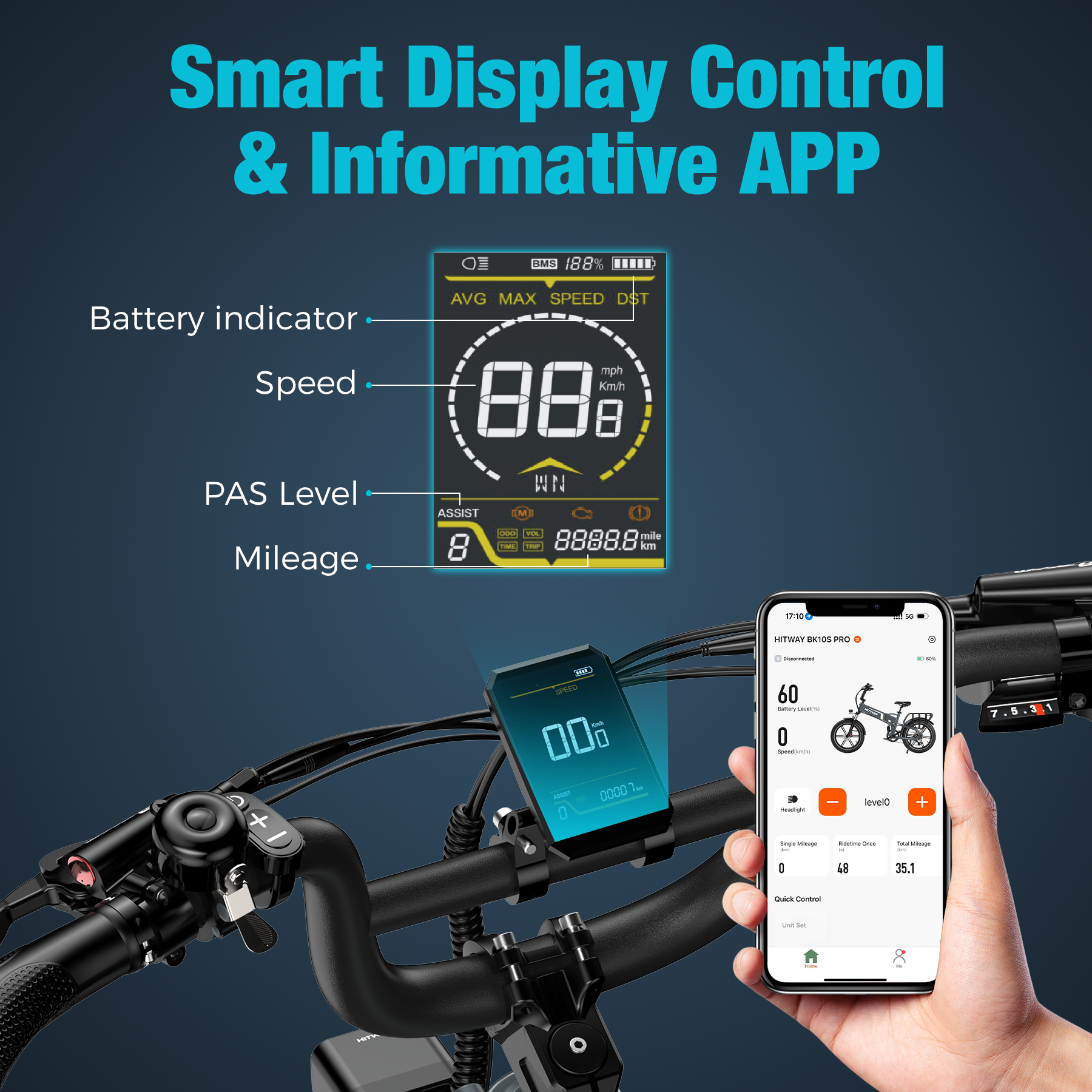 Hitway BK10SP PRO Folding Electric Bike