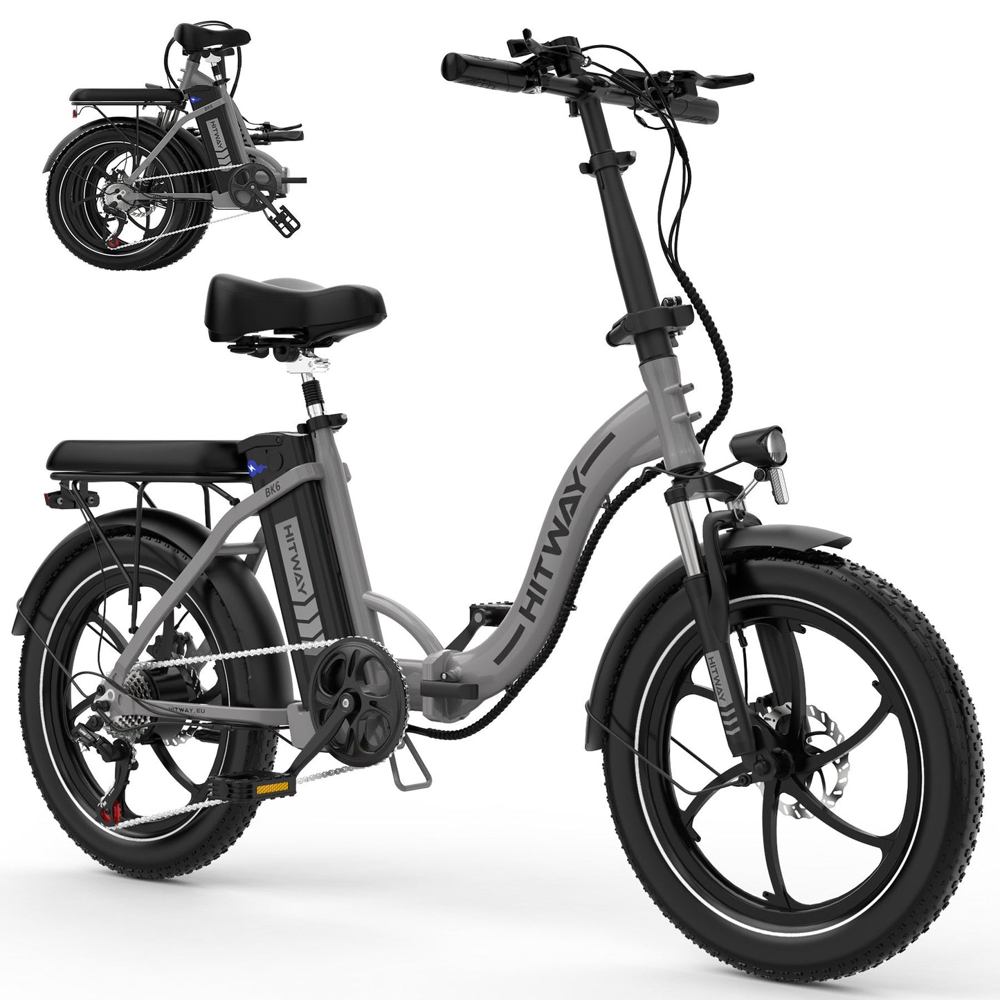 Hitway BK6S Folding Electric Bike – 250W Motor | 12Ah Battery
