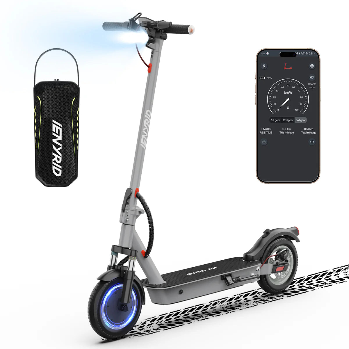 iENYRID M1 Folding Electric Scooter – 500W | 12.5Ah Battery | App