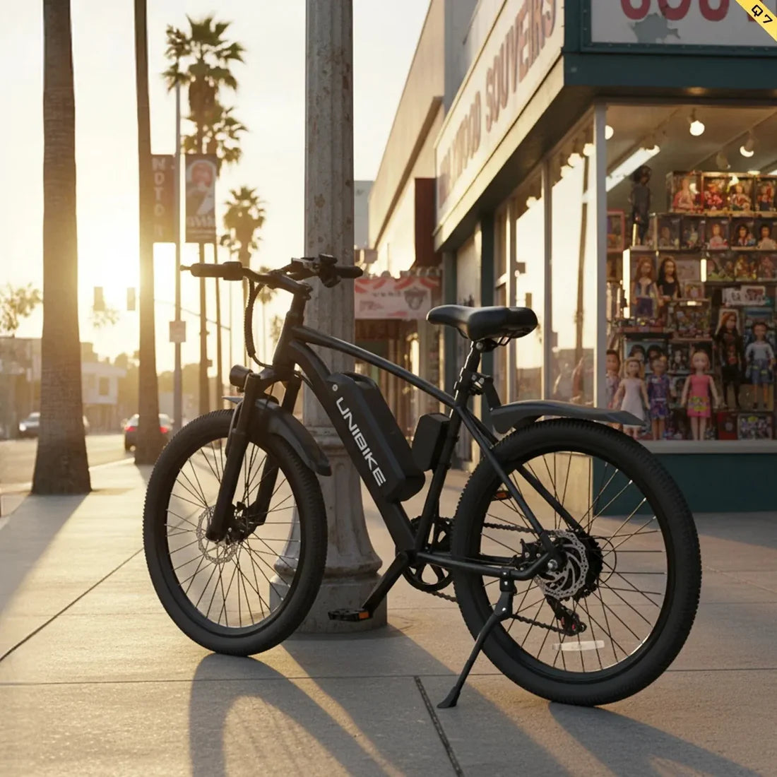 AAIRSK Q7 Electric Bike – 400W Motor | 36V 10Ah Battery | 26″ × 2.6 Tyres | Shimano 7-Speed | Front Suspension | Up to 40 Miles Range | Urban Commuter E-Bike