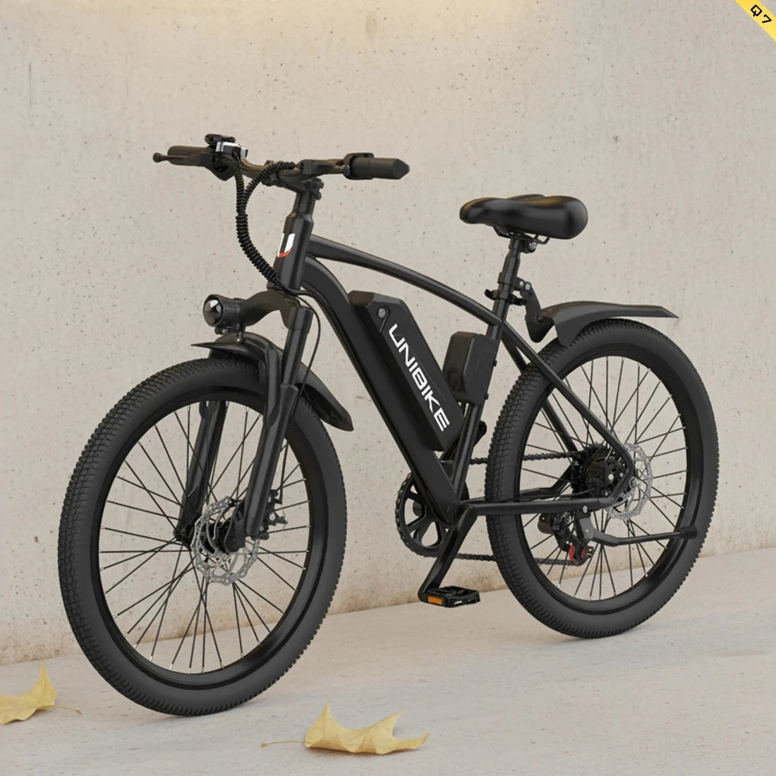 AAIRSK Q7 Electric Bike – 400W Motor | 36V 10Ah Battery | 26″ × 2.6 Tyres | Shimano 7-Speed | Front Suspension | Up to 40 Miles Range | Urban Commuter E-Bike