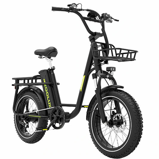 KOOLUX X7 Electric Bike – 750W Motor | 48V 25Ah Battery | 20″ × 4.0″ Fat Tyres | Hydraulic Brakes | Up to 120km Range | Cargo Utility E-Bike