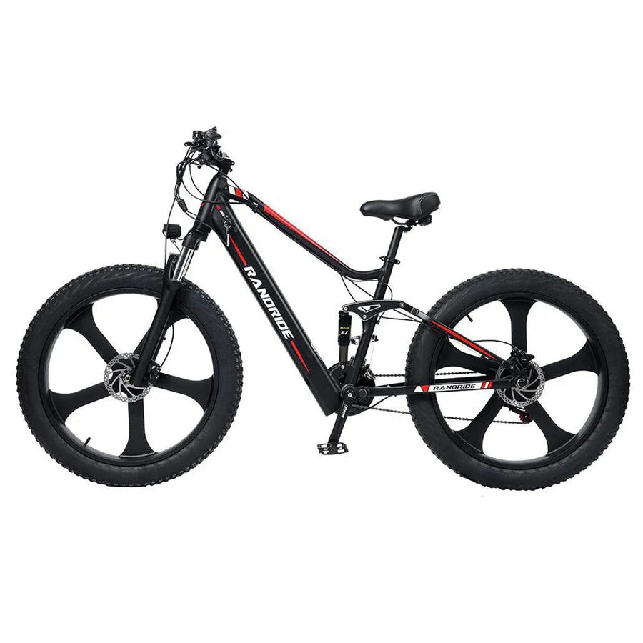 RANDRIDE YX90M Electric Bike – 1000W Motor | 48V 13.6Ah Battery | 26″ × 4.0″ Fat Tyres | Full Suspension | Hydraulic Brakes | Up to 90km Range
