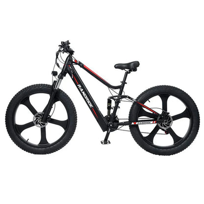 RANDRIDE YX90M Electric Bike – 1000W Motor | 48V 13.6Ah Battery | 26″ × 4.0″ Fat Tyres | Full Suspension | Hydraulic Brakes | Up to 90km Range