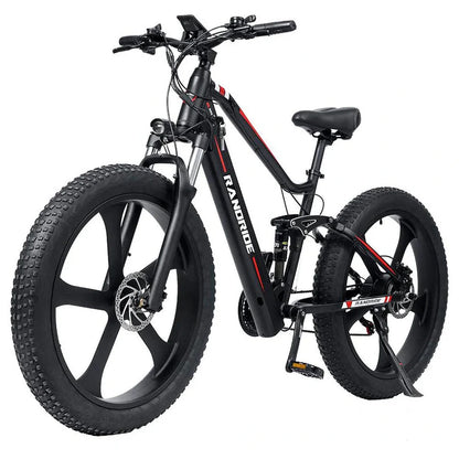 RANDRIDE YX90M Electric Bike – 1000W Motor | 48V 13.6Ah Battery | 26″ × 4.0″ Fat Tyres | Full Suspension | Hydraulic Brakes | Up to 90km Range