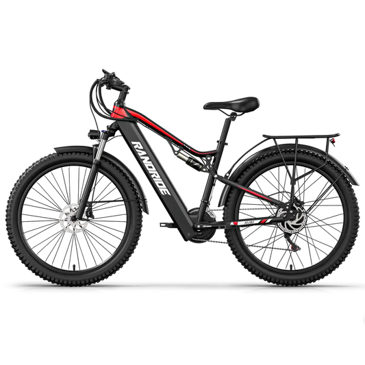 RANDRIDE YG90B Electric Bike – 1000W Motor | 48V 17Ah Battery | 27.5″ / 29″ Wheels | Hydraulic Brakes | Up to 90km Range | Full Suspension E-Mountain Bike