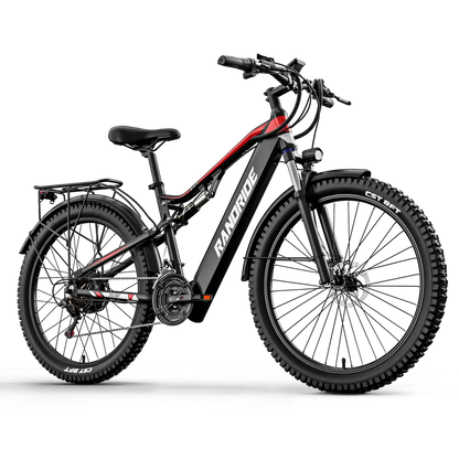 RANDRIDE YG90B Electric Bike – 1000W Motor | 48V 17Ah Battery | 27.5″ / 29″ Wheels | Hydraulic Brakes | Up to 90km Range | Full Suspension E-Mountain Bike