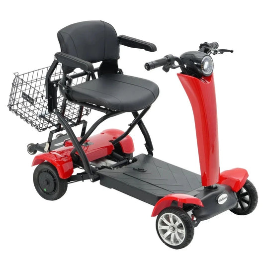 Hidoes P1 Foldable Quad Scooter – 250W Motor | 36V Battery | 14″ Tires | Lightweight Adult Electric Scooter | Urban Commuter Friendly