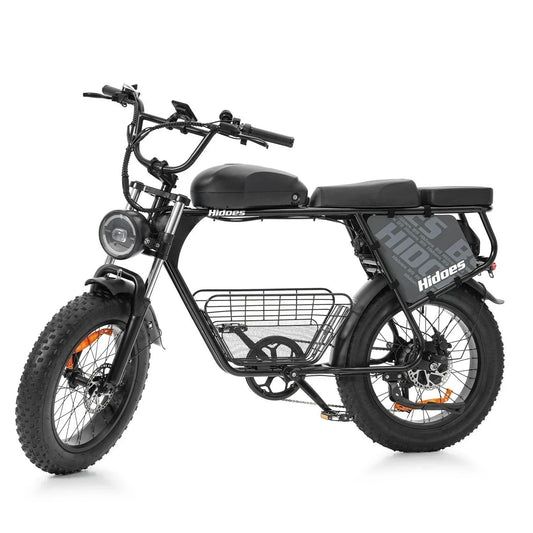 Hidoes B9 Electric Bike – 250W Motor | 48V 33.8Ah Dual Battery | 20″×4″ Fat Tires | Hydraulic Disc Brakes | 150 km Range