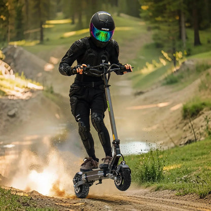 VIPCOO VS6 Fat-Tire Electric Scooter – 1000W Motor | 48V 18.2Ah Battery | 10″ Tires | Disc Brakes | 40-55 km Range | Adult Off-Road E-Scooter