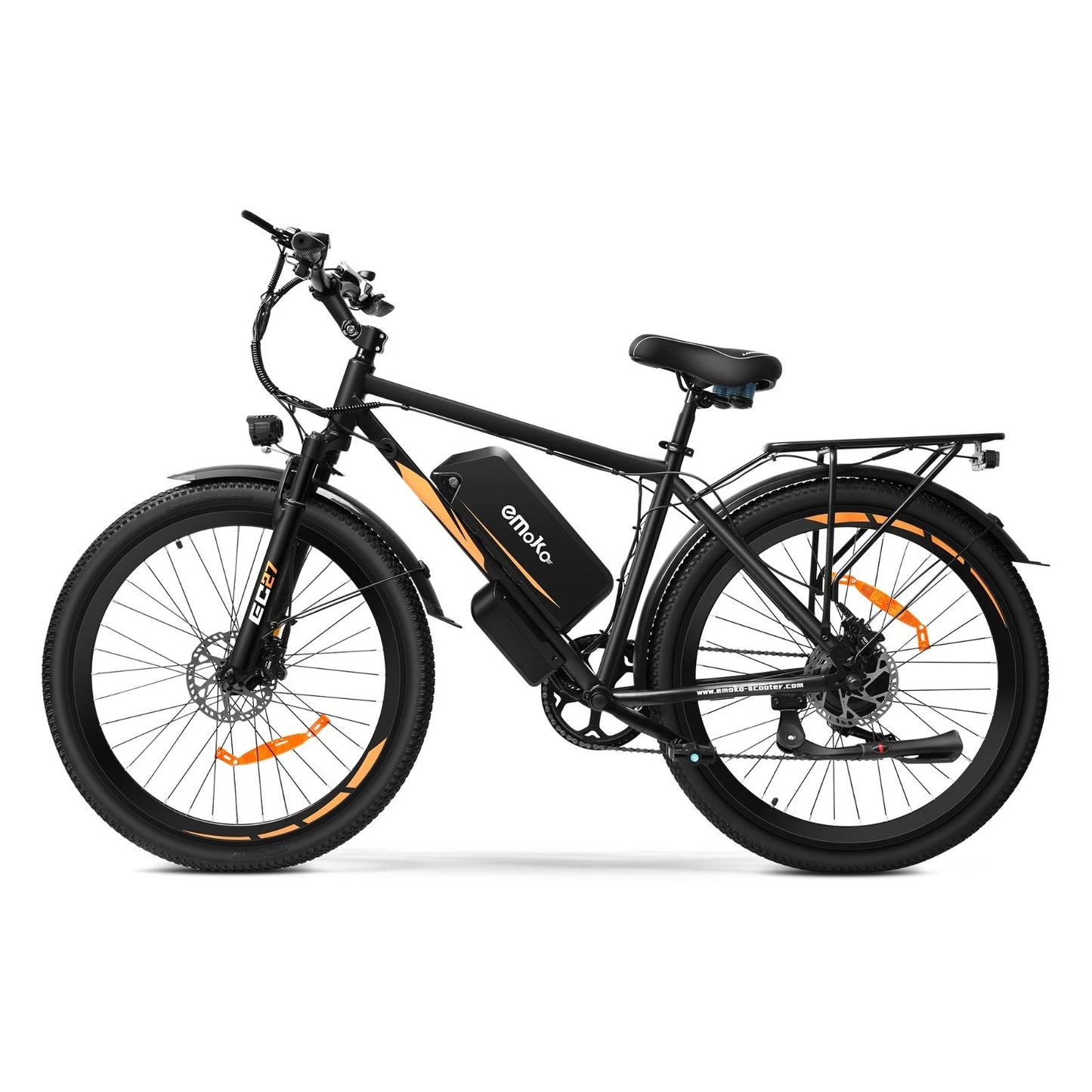 EMOKO EC27 Electric Bike – 250W Motor | Dual 48V 17.5Ah Battery | 27.5″ Hybrid Tires | 150km Long Range | Delivery/Commuter E-Bike