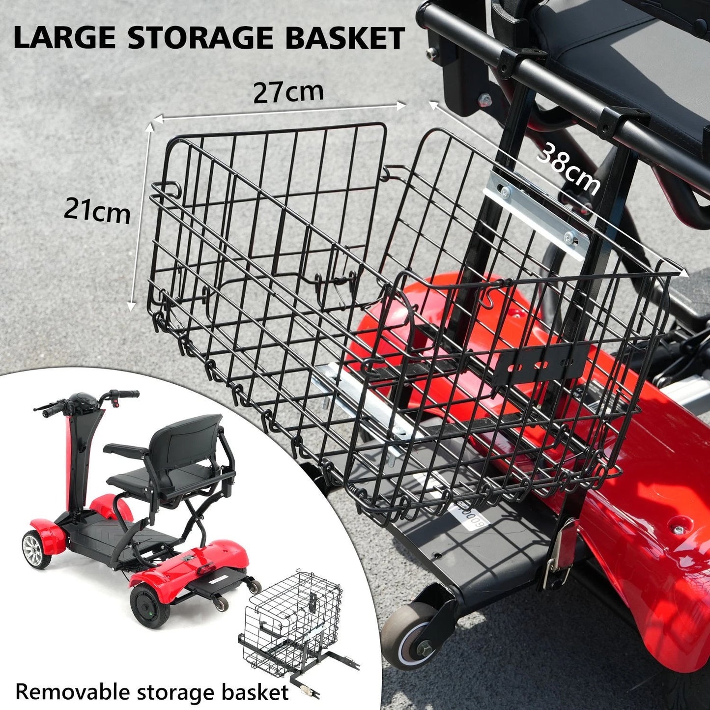 Hidoes P1 Foldable Quad Scooter – 250W Motor | 36V Battery | 14″ Tires | Lightweight Adult Electric Scooter